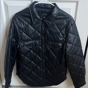 Love Tree Black Quilted Jacket